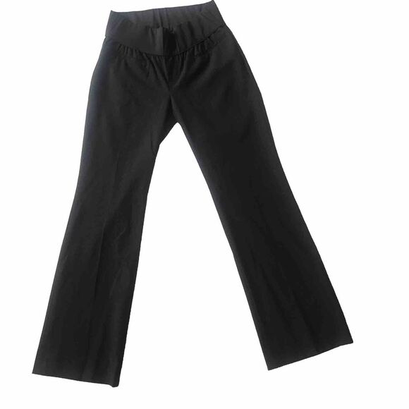 EUC size 0 Regular GAP Maternity Pants Modern Boot Stretch Dress Dark Gray 29.5" - Picture 2 of 10